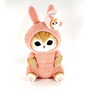 Mofusand PJ Big Plush Cat in Pink Pajamas 11.5in Plush Stuffed Animal New w/ Tag
